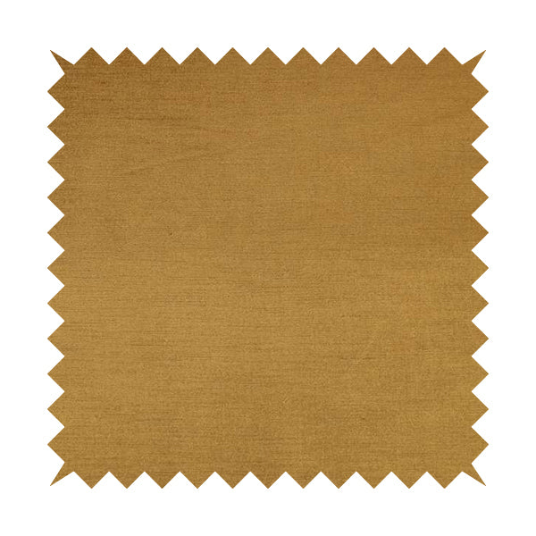 Rome Designer Silk Shine Velvet Effect Chenille Plain Furnishing Fabric In Gold Colour - Roman Blinds