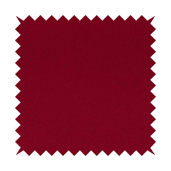 Romeo Modern Furnishing Soft Textured Plain Jacquard Basket Weave Fabric In Red Colour