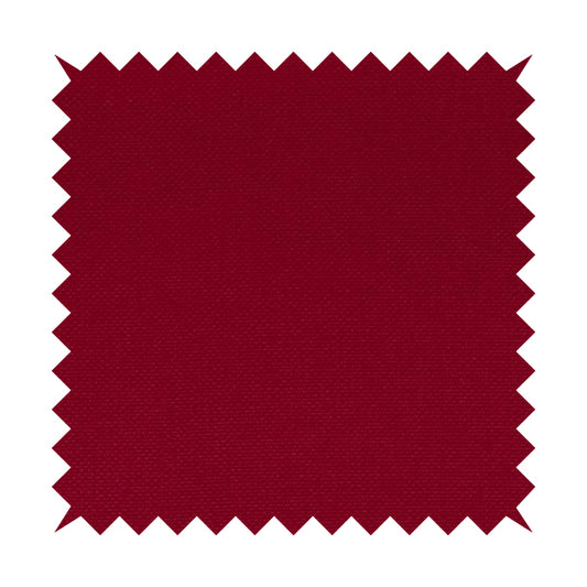 Romeo Modern Furnishing Soft Textured Plain Jacquard Basket Weave Fabric In Red Colour