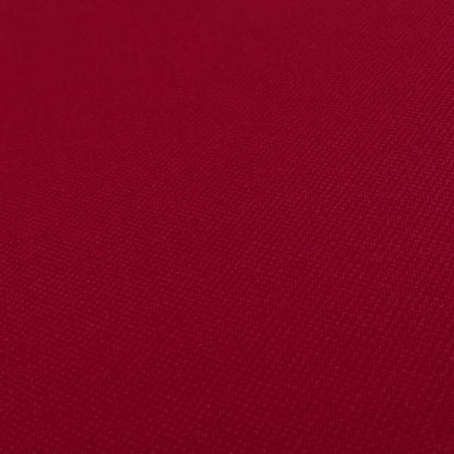 Romeo Modern Furnishing Soft Textured Plain Jacquard Basket Weave Fabric In Red Colour - Roman Blinds