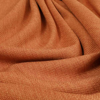 Romeo Modern Furnishing Soft Textured Plain Jacquard Basket Weave Fabric In Orange Colour - Handmade Cushions