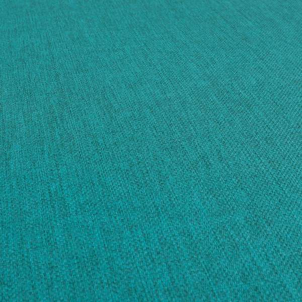 Romeo Modern Furnishing Soft Textured Plain Jacquard Basket Weave Fabric In Aqua Teal Colour - Roman Blinds