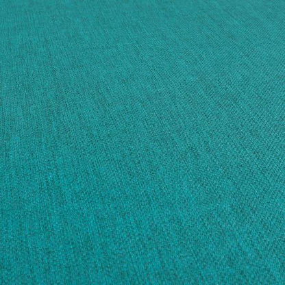 Romeo Modern Furnishing Soft Textured Plain Jacquard Basket Weave Fabric In Aqua Teal Colour - Made To Measure Curtains