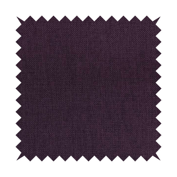 Romeo Modern Furnishing Soft Textured Plain Jacquard Basket Weave Fabric In Purple Colour - Made To Measure Curtains