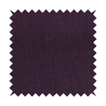 Romeo Modern Furnishing Soft Textured Plain Jacquard Basket Weave Fabric In Purple Colour