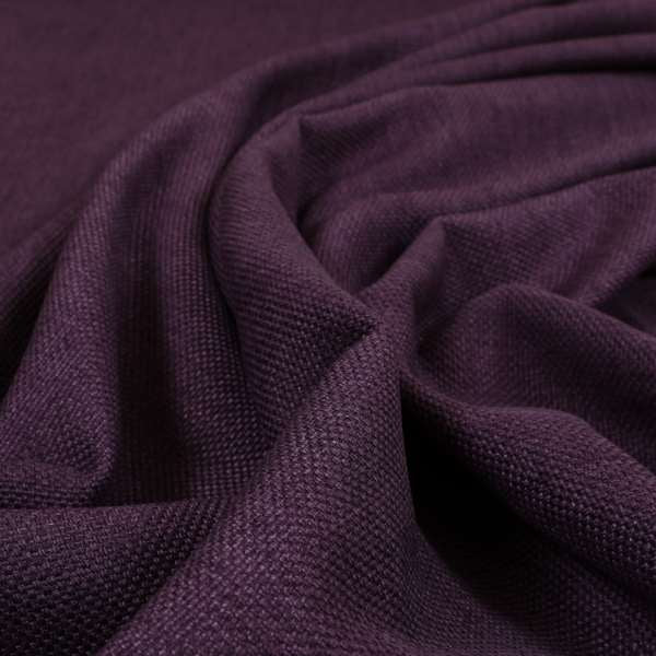 Romeo Modern Furnishing Soft Textured Plain Jacquard Basket Weave Fabric In Purple Colour - Handmade Cushions