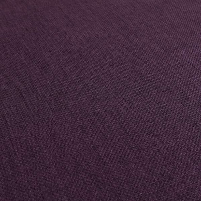 Romeo Modern Furnishing Soft Textured Plain Jacquard Basket Weave Fabric In Purple Colour - Roman Blinds