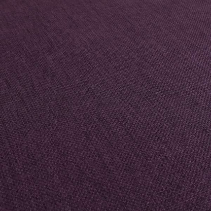 Romeo Modern Furnishing Soft Textured Plain Jacquard Basket Weave Fabric In Purple Colour - Made To Measure Curtains