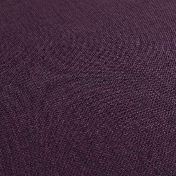 Romeo Modern Furnishing Soft Textured Plain Jacquard Basket Weave Fabric In Purple Colour