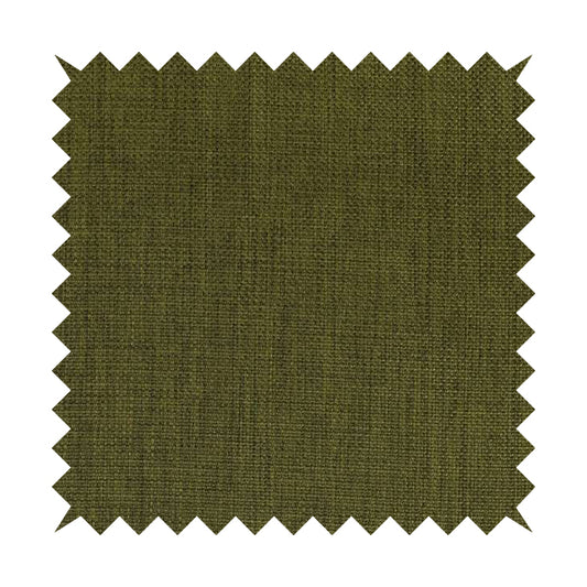 Romeo Modern Furnishing Soft Textured Plain Jacquard Basket Weave Fabric In Kaki Green Colour