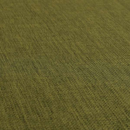 Romeo Modern Furnishing Soft Textured Plain Jacquard Basket Weave Fabric In Kaki Green Colour