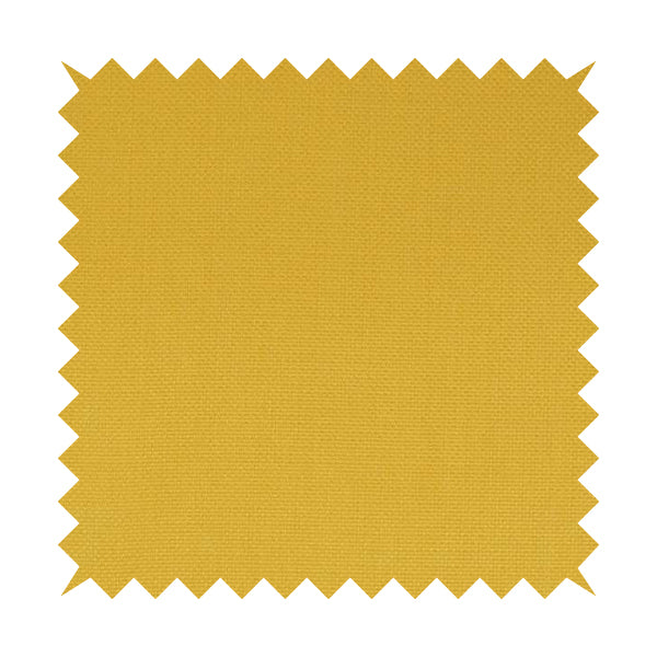 Romeo Modern Furnishing Soft Textured Plain Jacquard Basket Weave Fabric In Yellow Mango Colour - Handmade Cushions