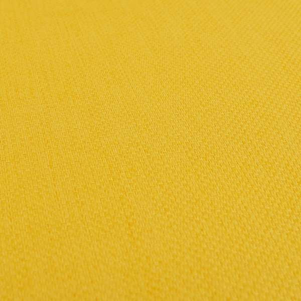 Romeo Modern Furnishing Soft Textured Plain Jacquard Basket Weave Fabric In Yellow Mango Colour - Made To Measure Curtains