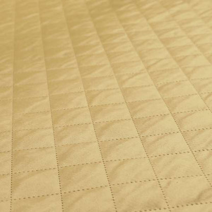 Rothko Quilted Velvet Plain Upholstery Fabric In Beige Colour