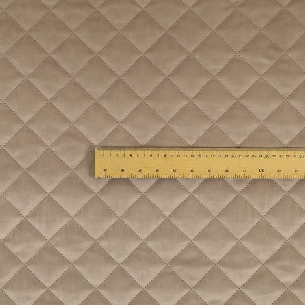 Rothko Quilted Velvet Plain Upholstery Fabric In Pink Colour - Roman Blinds