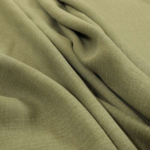 Moss Green Colour Plain Linen Furnishing Fabric SJ160518-78