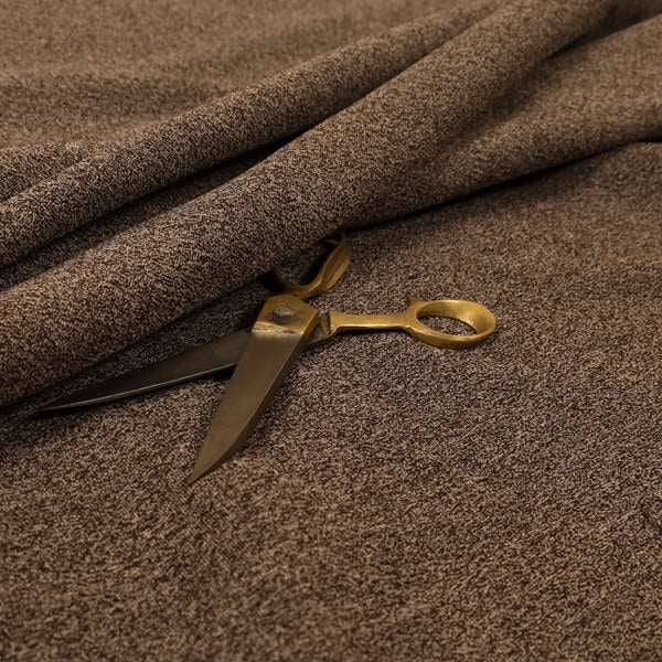 Brown White Mix Colour Plain Chenille Upholstery Curtains Fabric SS160415-09