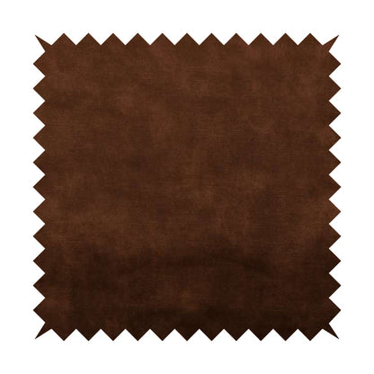 Saluzzo Copper Brown Colour Velvet Smooth Ribbed Velveteen Textured Upholstery Fabric