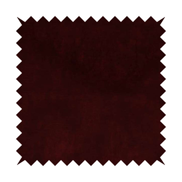 Saluzzo Burgundy Red Colour Velvet Smooth Ribbed Velveteen Textured Upholstery Fabric - Roman Blinds