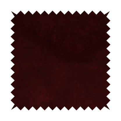 Saluzzo Burgundy Red Colour Velvet Smooth Ribbed Velveteen Textured Upholstery Fabric - Roman Blinds