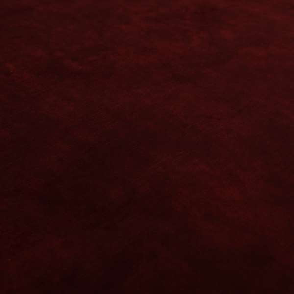 Saluzzo Burgundy Red Colour Velvet Smooth Ribbed Velveteen Textured Upholstery Fabric - Roman Blinds