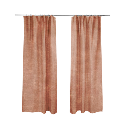 Saluzzo Pink Colour Velvet Smooth Ribbed Velveteen Textured Upholstery Fabric - Made To Measure Curtains