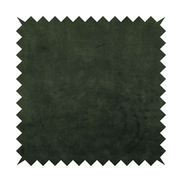 Saluzzo Green Colour Velvet Smooth Ribbed Velveteen Textured Upholstery Fabric - Roman Blinds