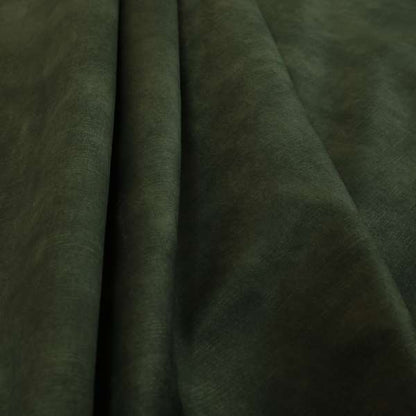 Saluzzo Green Colour Velvet Smooth Ribbed Velveteen Textured Upholstery Fabric - Roman Blinds