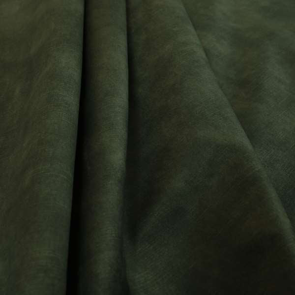 Saluzzo Green Colour Velvet Smooth Ribbed Velveteen Textured Upholstery Fabric - Made To Measure Curtains