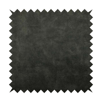 Saluzzo Dark Grey Black Colour Velvet Smooth Ribbed Velveteen Textured Upholstery Fabric - Made To Measure Curtains