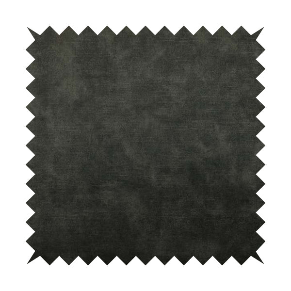 Saluzzo Dark Grey Black Colour Velvet Smooth Ribbed Velveteen Textured Upholstery Fabric - Handmade Cushions