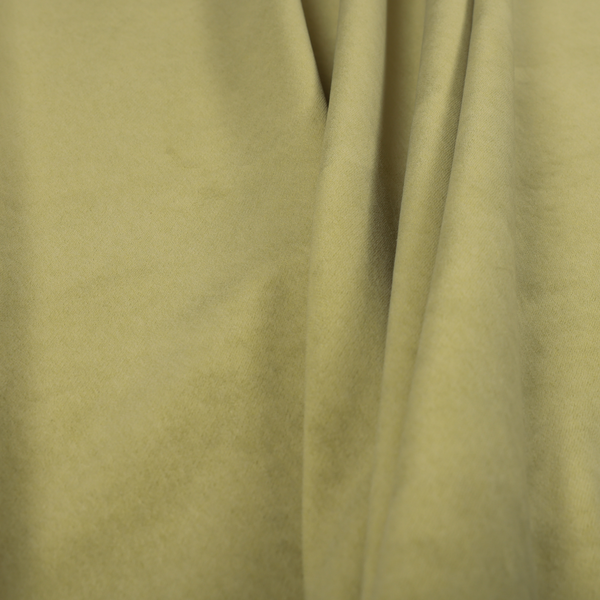 Samaya Cotton Velvet Soft Pastel Coloured Fabric In Apple Green - Made To Measure Curtains