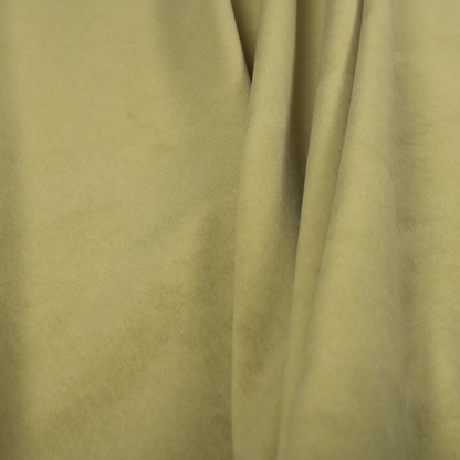 Samaya Cotton Velvet Soft Pastel Coloured Fabric In Apple Green