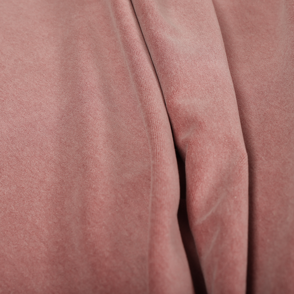 Samaya Cotton Velvet Soft Pastel Coloured Fabric In Pink - Roman Blinds