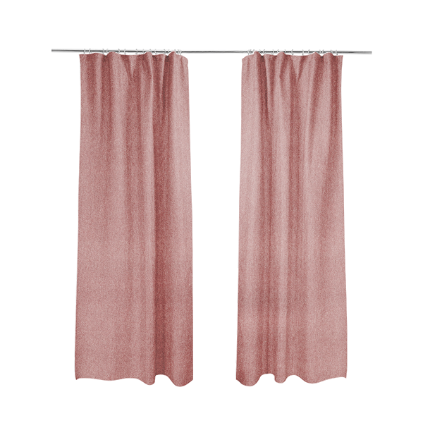 Samaya Cotton Velvet Soft Pastel Coloured Fabric In Pink - Made To Measure Curtains