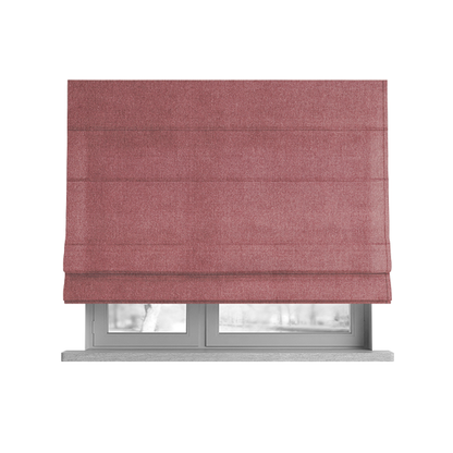 Samaya Cotton Velvet Soft Pastel Coloured Fabric In Pink - Roman Blinds