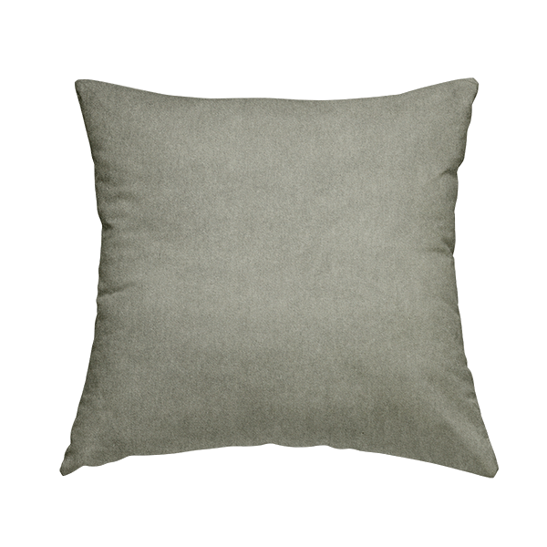 Samaya Cotton Velvet Soft Pastel Coloured Fabric In Grey - Handmade Cushions