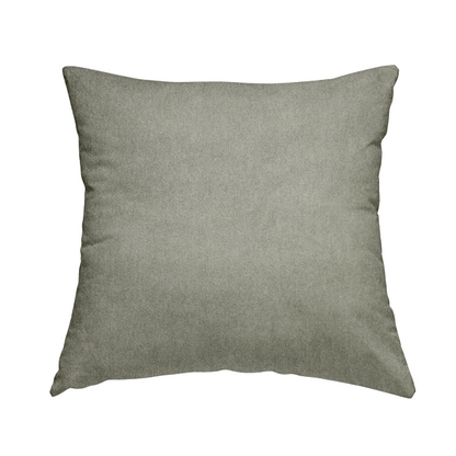 Samaya Cotton Velvet Soft Pastel Coloured Fabric In Grey - Handmade Cushions