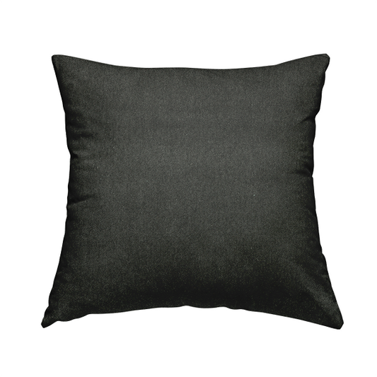 Samaya Cotton Velvet Soft Pastel Coloured Fabric In Grey Black - Handmade Cushions