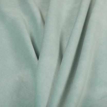 Samaya Cotton Velvet Soft Pastel Coloured Fabric In Sky Blue - Made To Measure Curtains