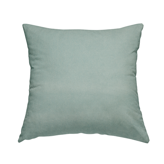 Samaya Cotton Velvet Soft Pastel Coloured Fabric In Sky Blue - Handmade Cushions