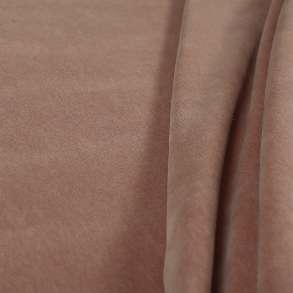 Samaya Cotton Velvet Soft Pastel Coloured Fabric In Soft Pink - Made To Measure Curtains