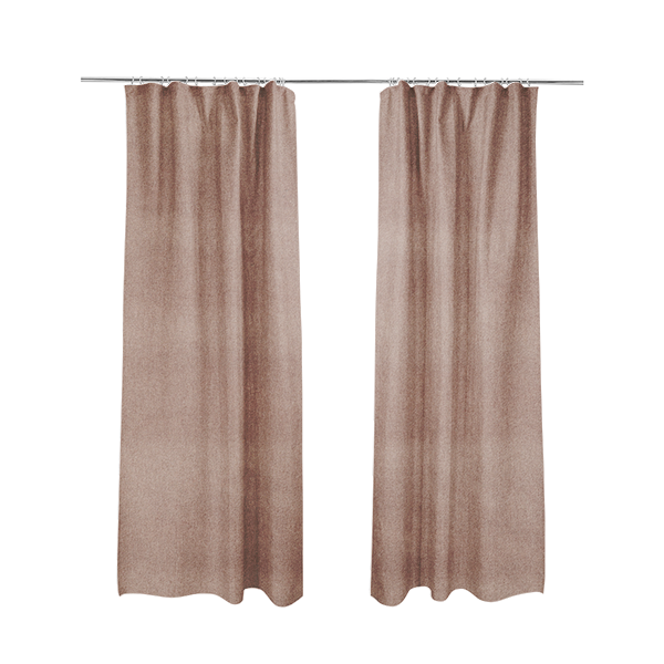 Samaya Cotton Velvet Soft Pastel Coloured Fabric In Soft Pink - Made To Measure Curtains