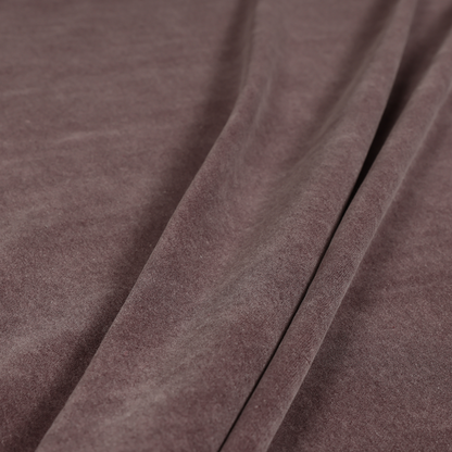 Samaya Cotton Velvet Soft Pastel Coloured Fabric In Purple - Roman Blinds