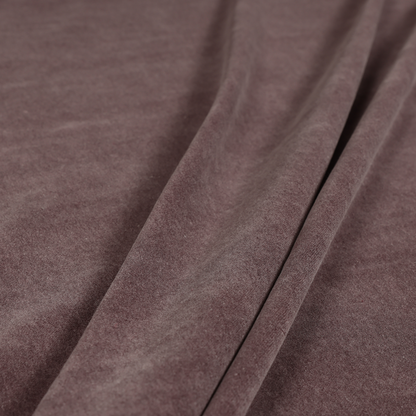 Samaya Cotton Velvet Soft Pastel Coloured Fabric In Purple - Made To Measure Curtains