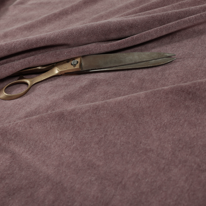 Samaya Cotton Velvet Soft Pastel Coloured Fabric In Purple - Made To Measure Curtains