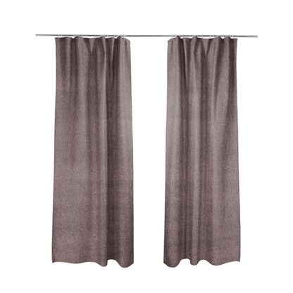 Samaya Cotton Velvet Soft Pastel Coloured Fabric In Purple - Made To Measure Curtains