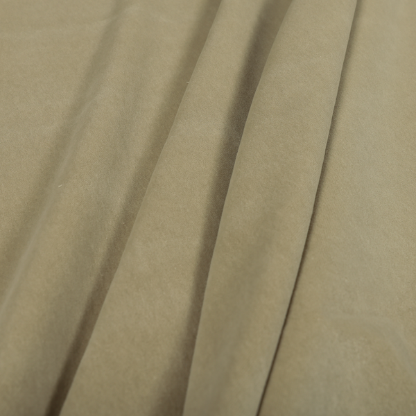 Samaya Cotton Velvet Soft Pastel Coloured Fabric In Beige - Made To Measure Curtains