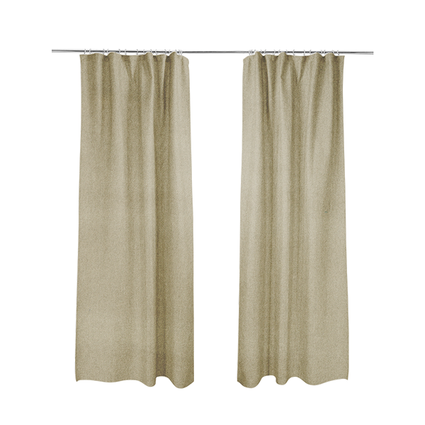 Samaya Cotton Velvet Soft Pastel Coloured Fabric In Beige - Made To Measure Curtains