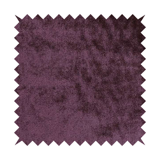 Savoy Lustrous Plain Velvet Upholstery Fabrics In Passion Purple Colour